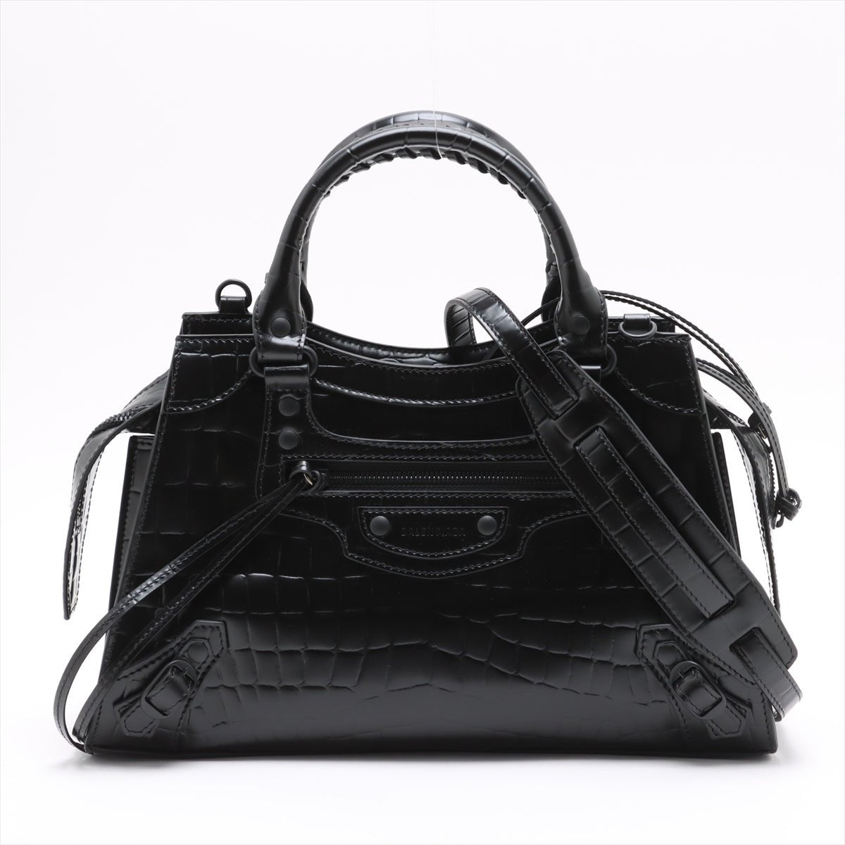 Second hand Balenciaga Neo Classic City Medium Leather Tote Handbag Black - Tabita Bags