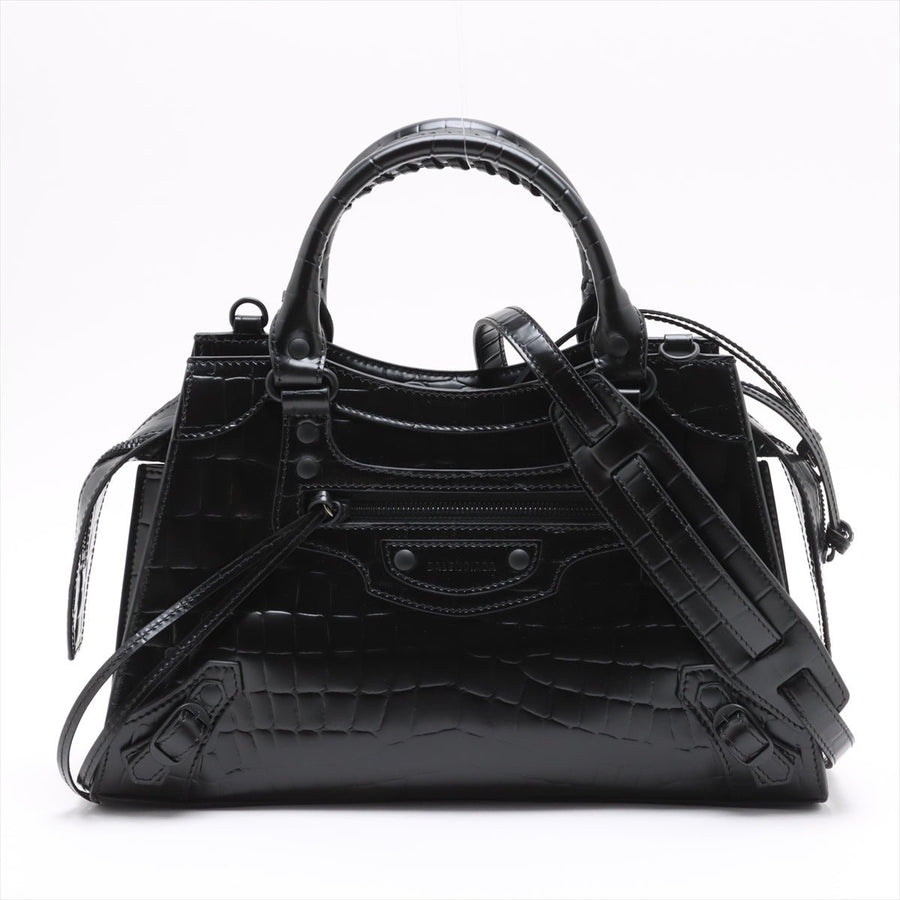 Second hand Balenciaga Neo Classic City Medium Leather Tote Handbag Black - Tabita Bags