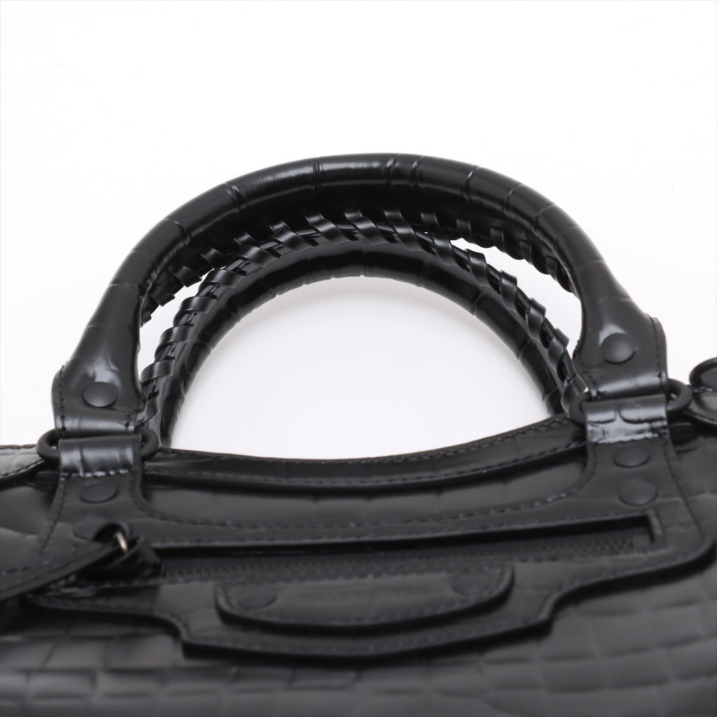 Second hand Balenciaga Neo Classic City Medium Leather Tote Handbag Black - Tabita Bags