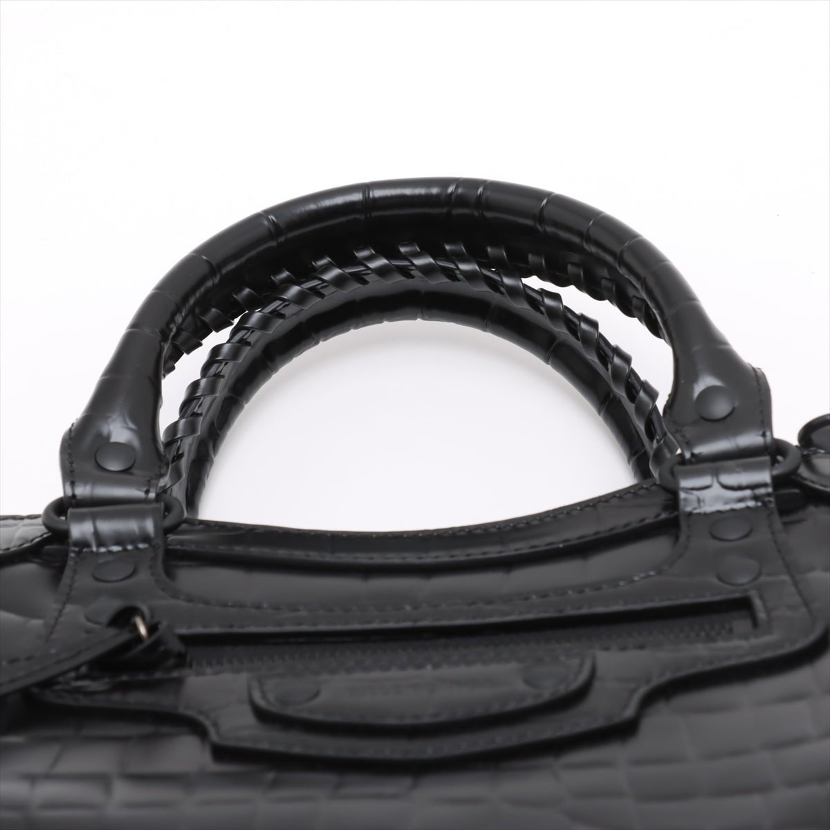 Second hand Balenciaga Neo Classic City Medium Leather Tote Handbag Black - Tabita Bags
