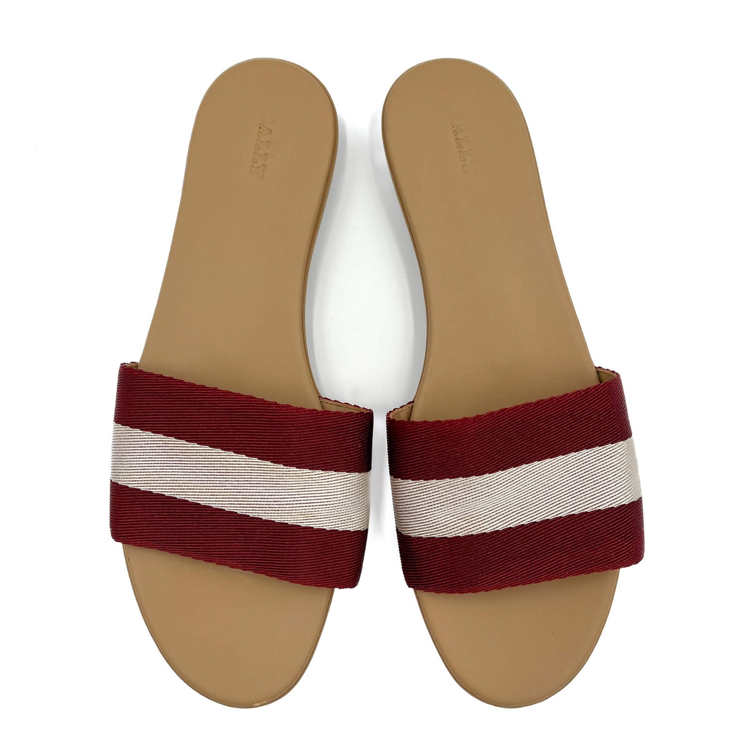 Second hand Bally Striped Textile fibres and leather Sandals 40 Bicolor - Tabita Bags