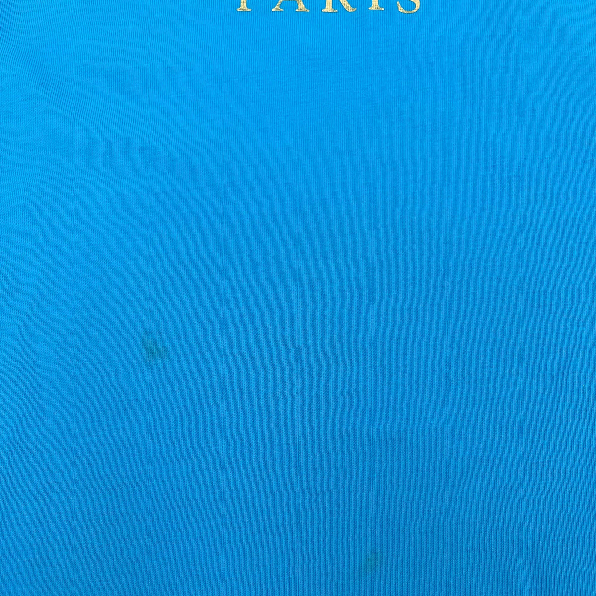 Second hand Balmain Tank Top Gold Lion - Buttons Cotton Tshirt Blue - Tabita Bags