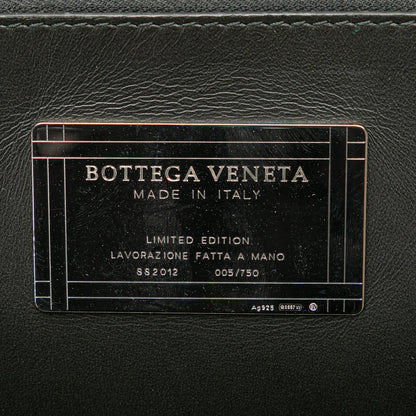 Second hand Bottega Veneta Cabat Medium Leather Intrecciato Tote Handbag Black - Tabita Bags