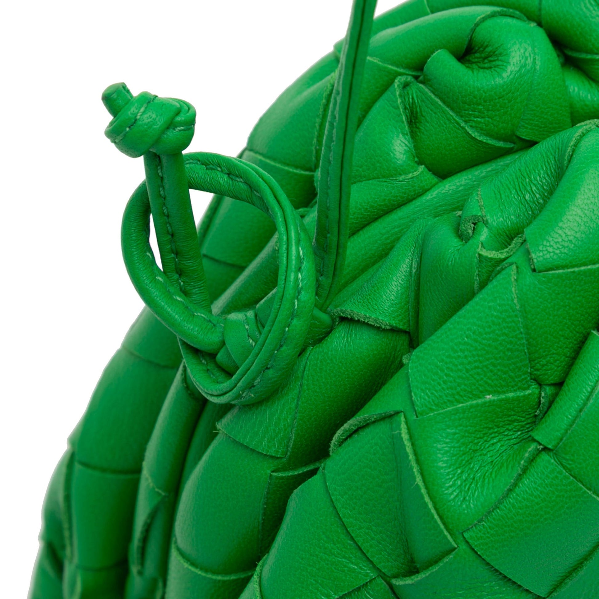 Second hand Bottega Veneta Clutch Nappa Leather Intrecciato Bag Green - Tabita Bags