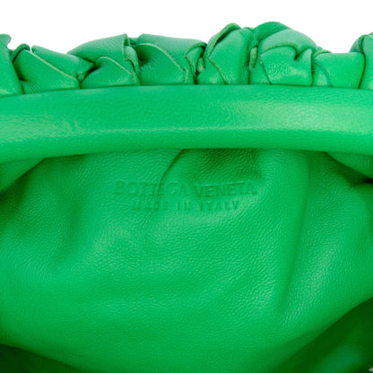 Second hand Bottega Veneta Clutch Nappa Leather Intrecciato Bag Green - Tabita Bags