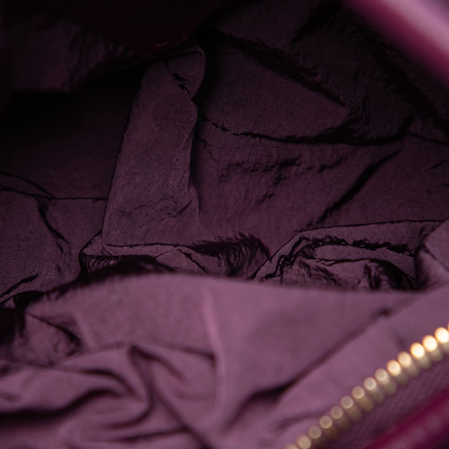 Second hand Bottega Veneta Double Knot Nappa Leather Tubular Hobo Handbag Purple - Tabita Bags