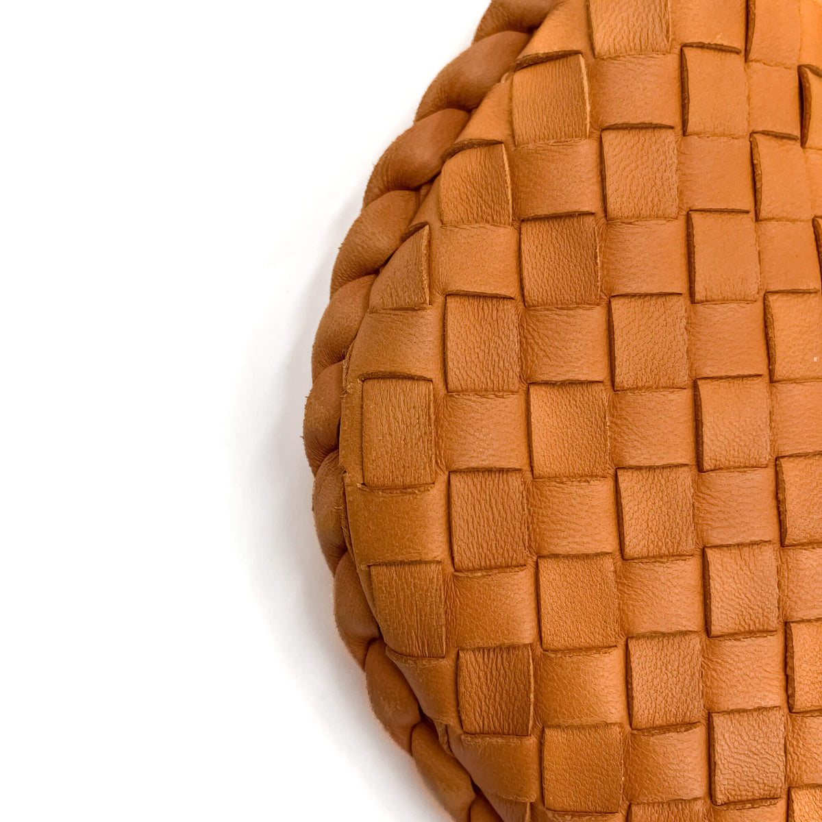 Second hand Bottega Veneta Hobo Shoulder Bag Intrecciato Leather 2-Ways Orange - Tabita Bags