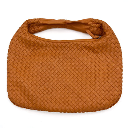 Second hand Bottega Veneta Hobo Shoulder Bag Intrecciato Leather 2-Ways Orange - Tabita Bags