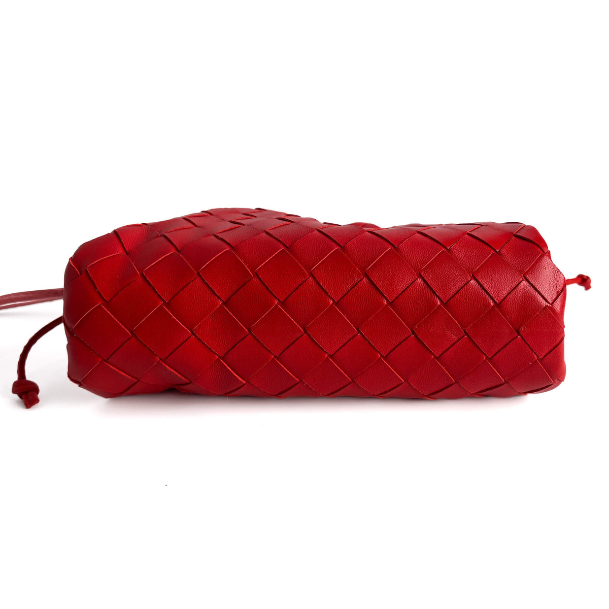 Second hand Bottega Veneta Intrecciato Nappa Leather 2 - Ways Clutch Red - Tabita Bags