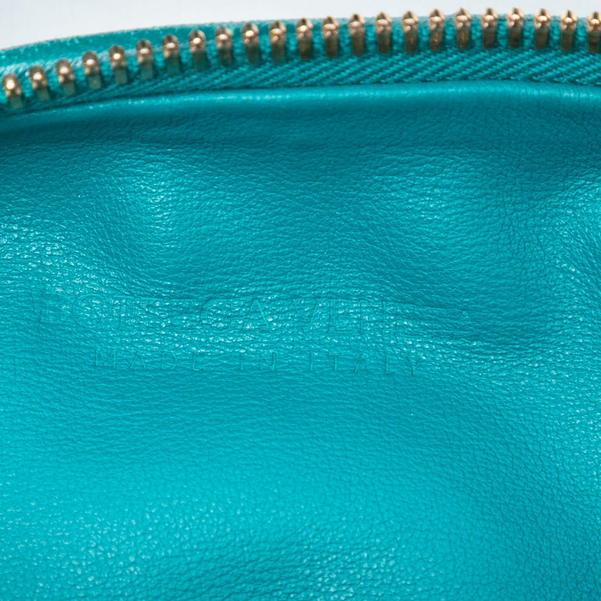 Second hand Bottega Veneta Jodie Mini Intrecciato Leather Hobo Handbag Blue - Tabita Bags