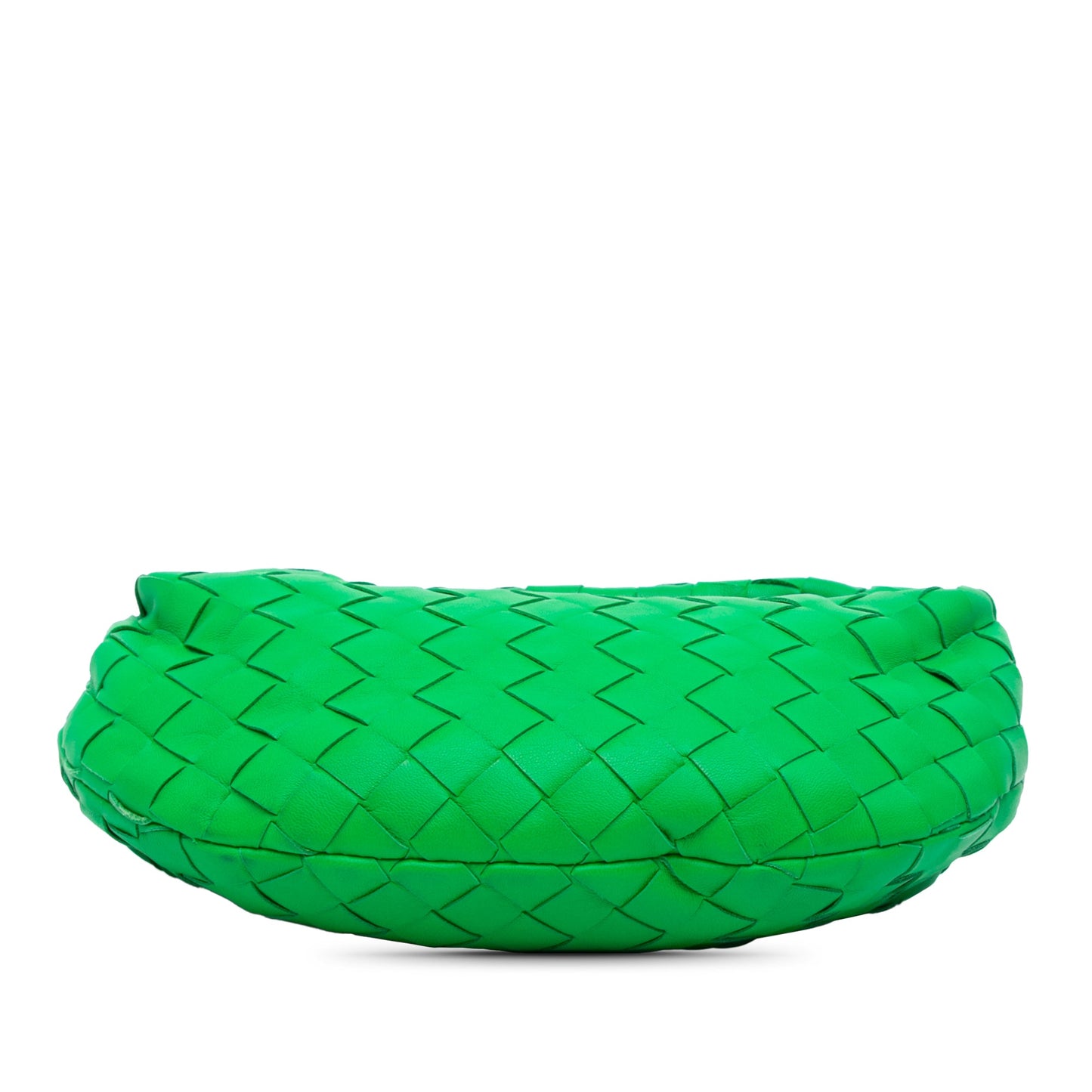 Second hand Bottega Veneta Jodie Mini Intrecciato Leather Hobo Handbag Green - Tabita Bags