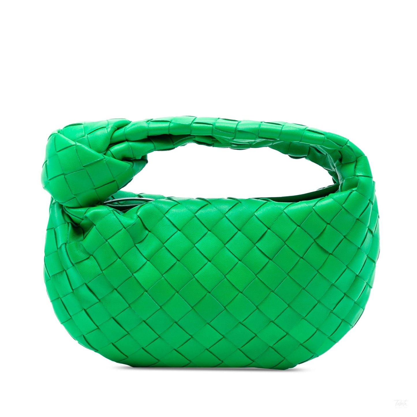 Second hand Bottega Veneta Jodie Mini Intrecciato Leather Hobo Handbag Green - Tabita Bags