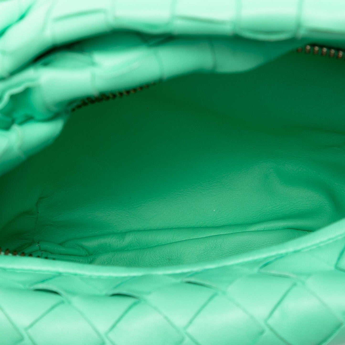 Second hand Bottega Veneta Jodie Mini Intrecciato Leather Hobo Handbag Green - Tabita Bags