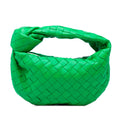 Second hand Bottega Veneta Jodie Mini Intrecciato Leather Hobo Handbag Green - Tabita Bags