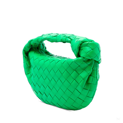 Second hand Bottega Veneta Jodie Mini Intrecciato Leather Hobo Handbag Green - Tabita Bags
