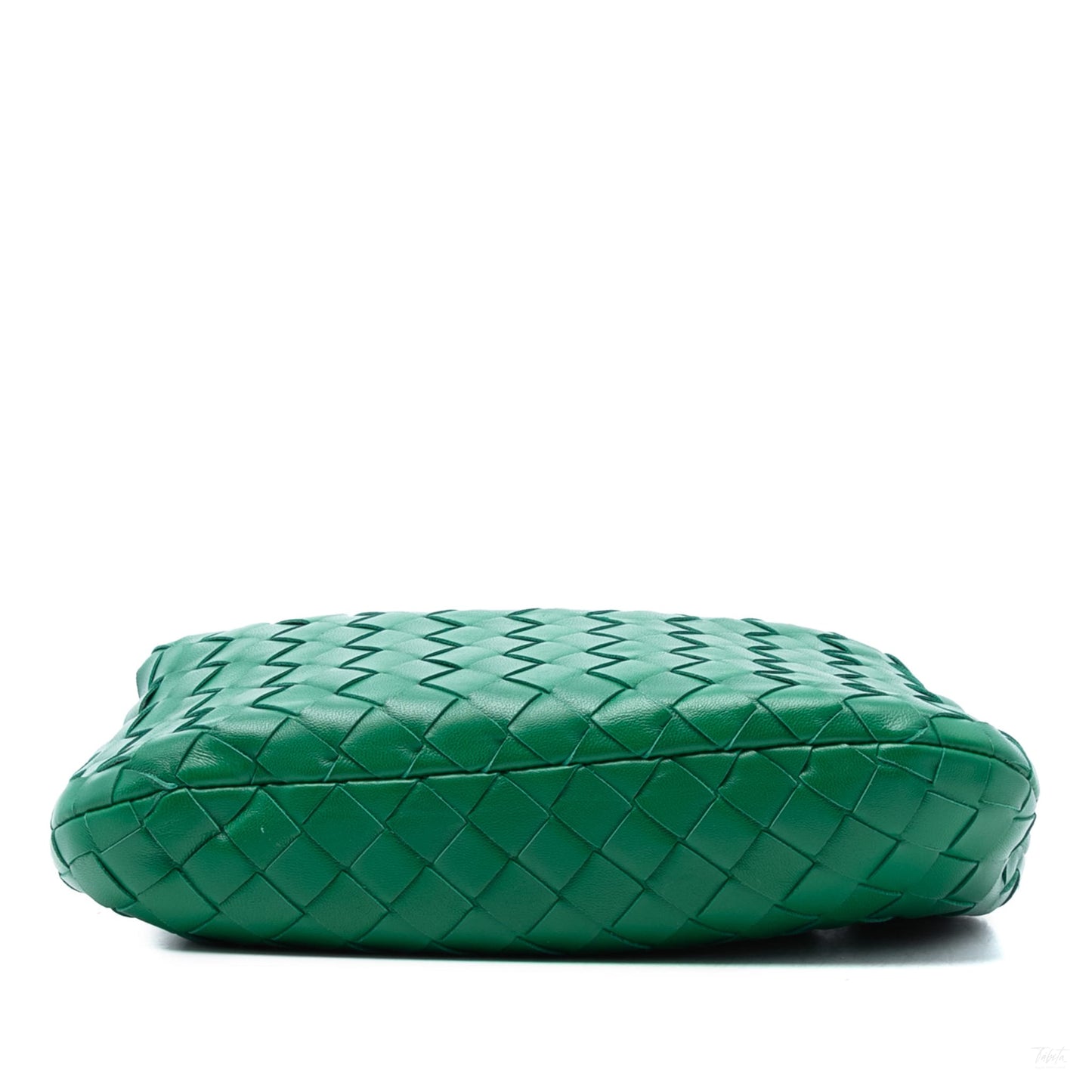 Second hand Bottega Veneta Jodie Mini Intrecciato Leather Hobo Handbag Green - Tabita Bags