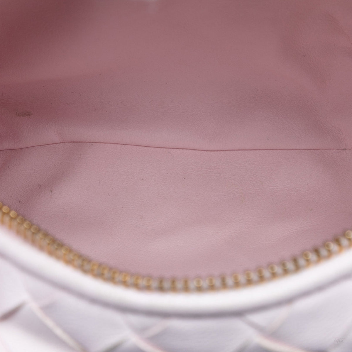 Second hand Bottega Veneta Jodie Mini Intrecciato Leather Hobo Handbag Pink - Tabita Bags