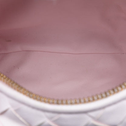 Second hand Bottega Veneta Jodie Mini Intrecciato Leather Hobo Handbag Pink - Tabita Bags