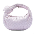 Second hand Bottega Veneta Jodie Mini Intrecciato Leather Hobo Handbag Pink - Tabita Bags