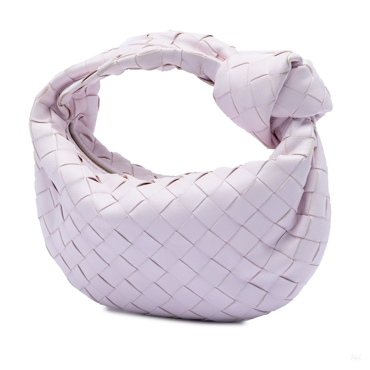 Second hand Bottega Veneta Jodie Mini Intrecciato Leather Hobo Handbag Pink - Tabita Bags