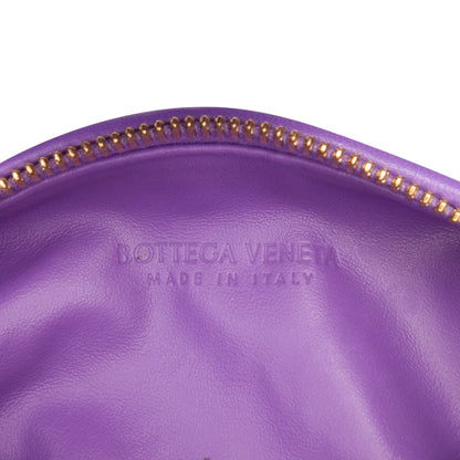 Second hand Bottega Veneta Jodie Mini Intrecciato Leather Hobo Handbag Purple - Tabita Bags