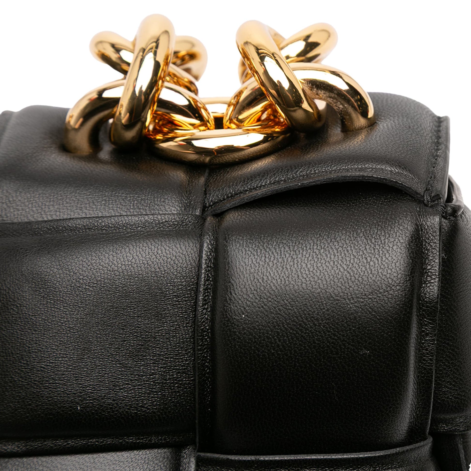 Second hand Bottega Veneta Padded Cassette Leather Crossbody Black - Tabita Bags