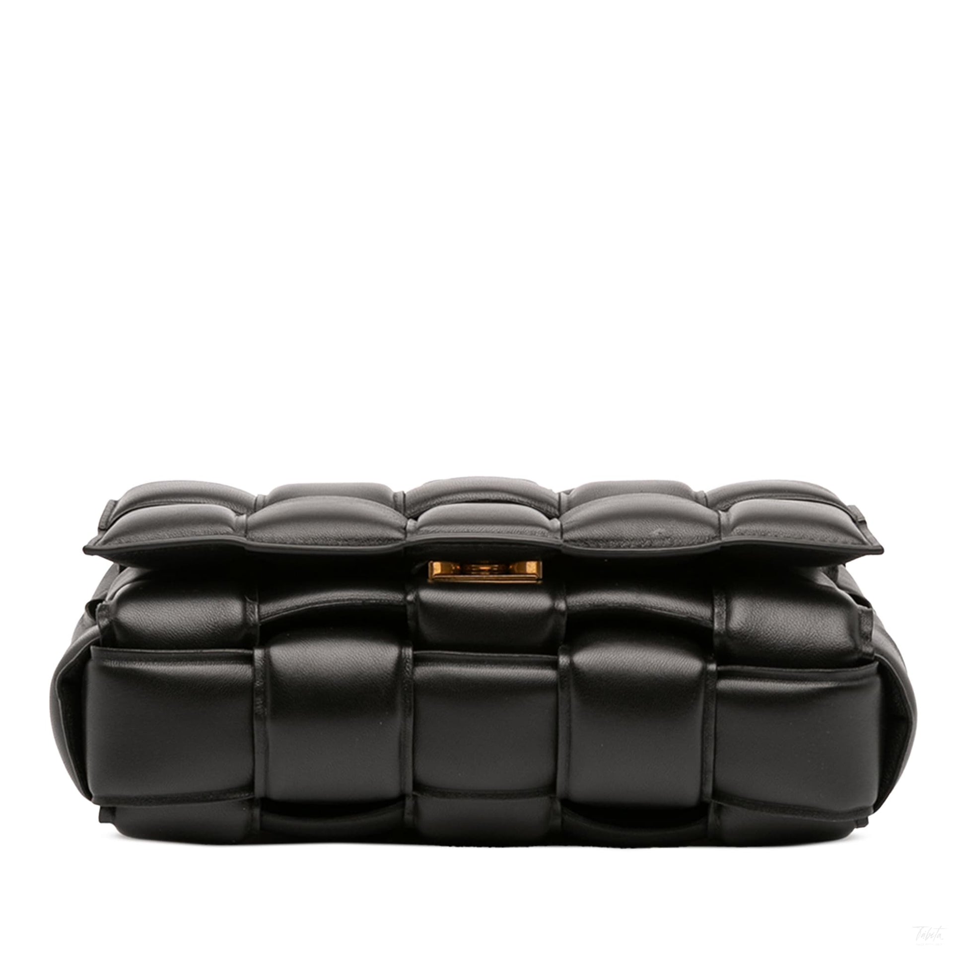 Second hand Bottega Veneta Padded Cassette Leather Crossbody Black - Tabita Bags