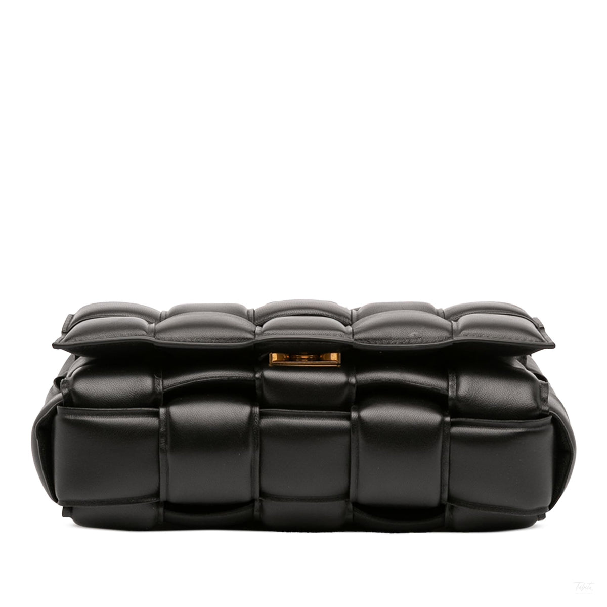 Second hand Bottega Veneta Padded Cassette Leather Crossbody Black - Tabita Bags