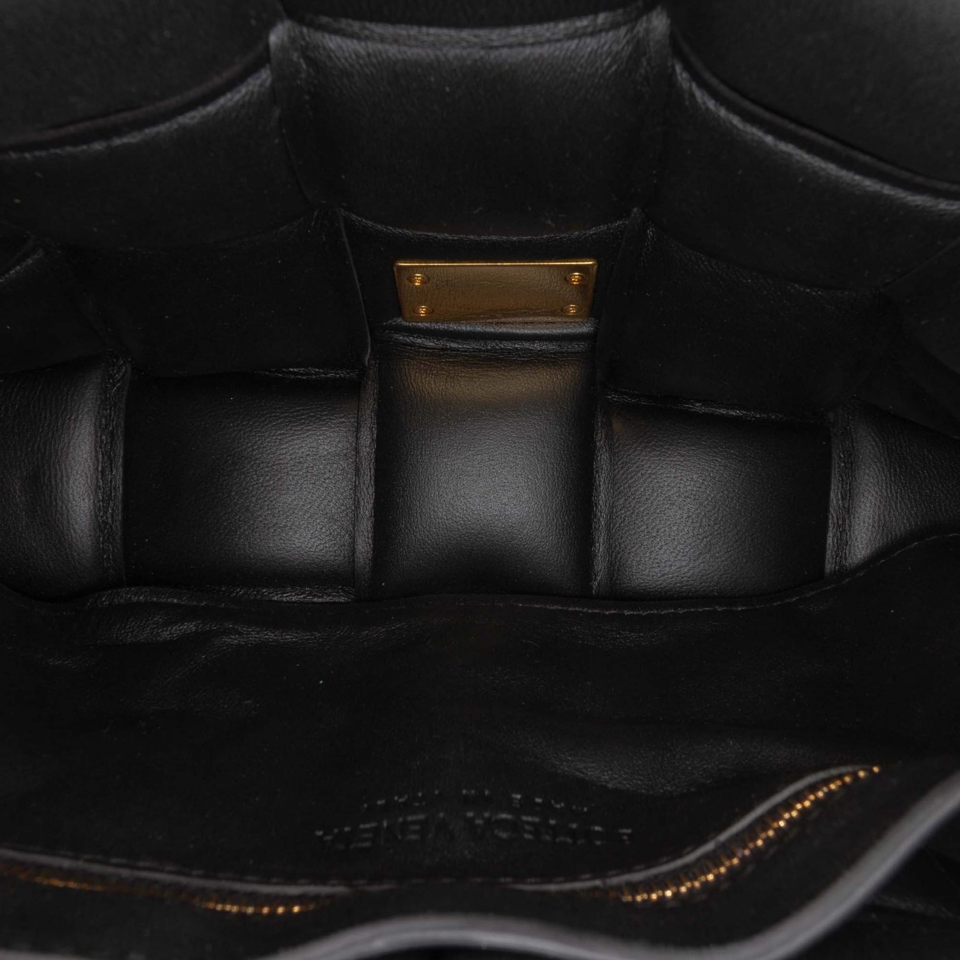 Second hand Bottega Veneta Padded Cassette Leather Crossbody Black - Tabita Bags