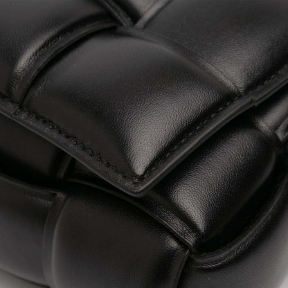 Second hand Bottega Veneta Padded Cassette Leather Crossbody Black - Tabita Bags