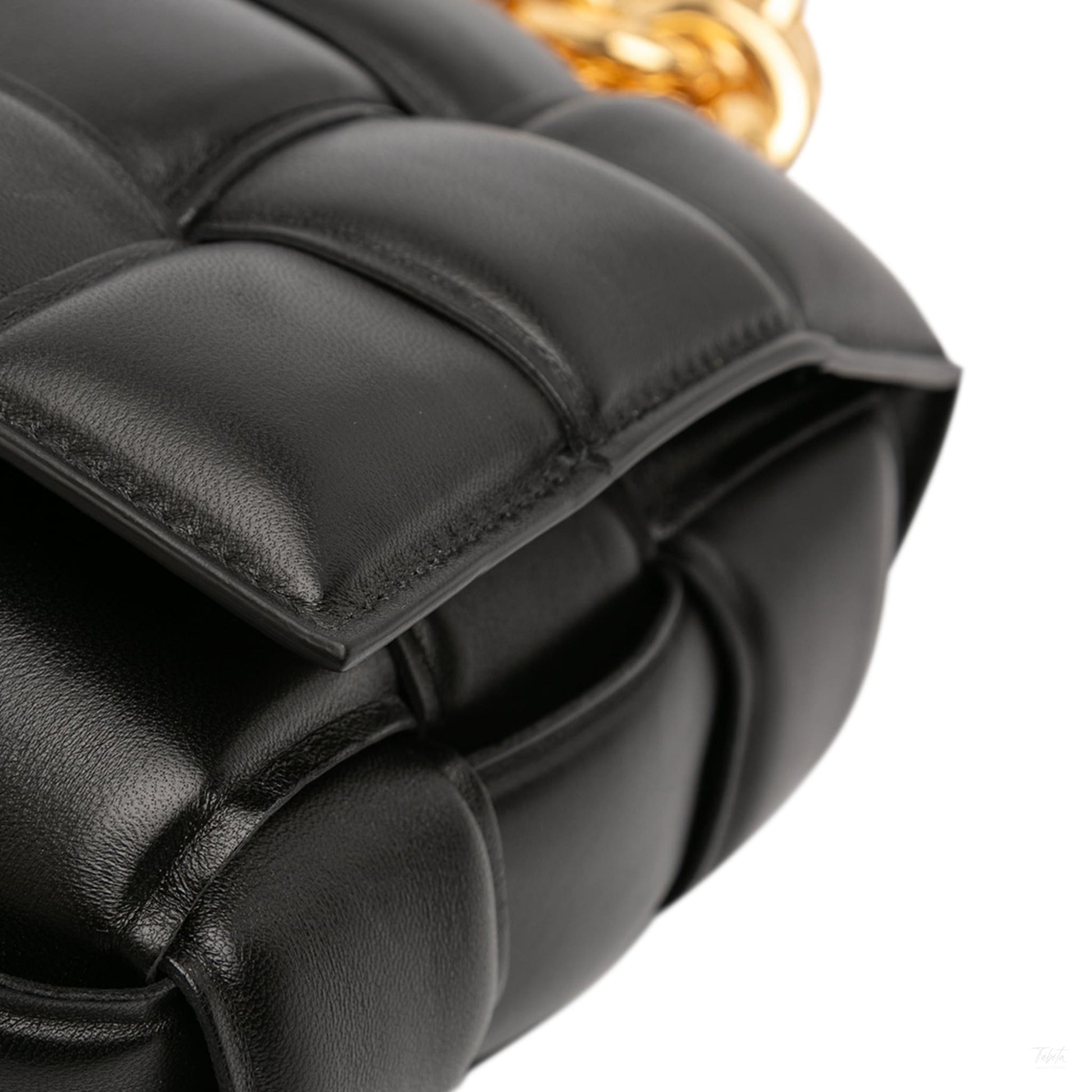 Second hand Bottega Veneta Padded Cassette Leather Crossbody Black - Tabita Bags