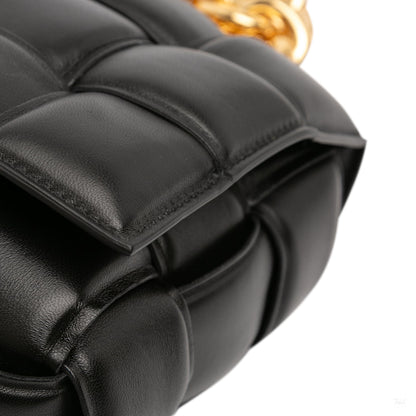 Second hand Bottega Veneta Padded Cassette Leather Crossbody Black - Tabita Bags