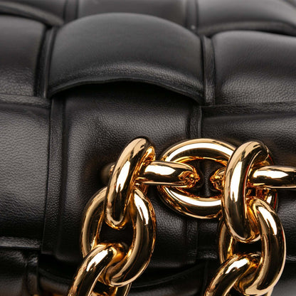 Second hand Bottega Veneta Padded Cassette Leather Crossbody Black - Tabita Bags