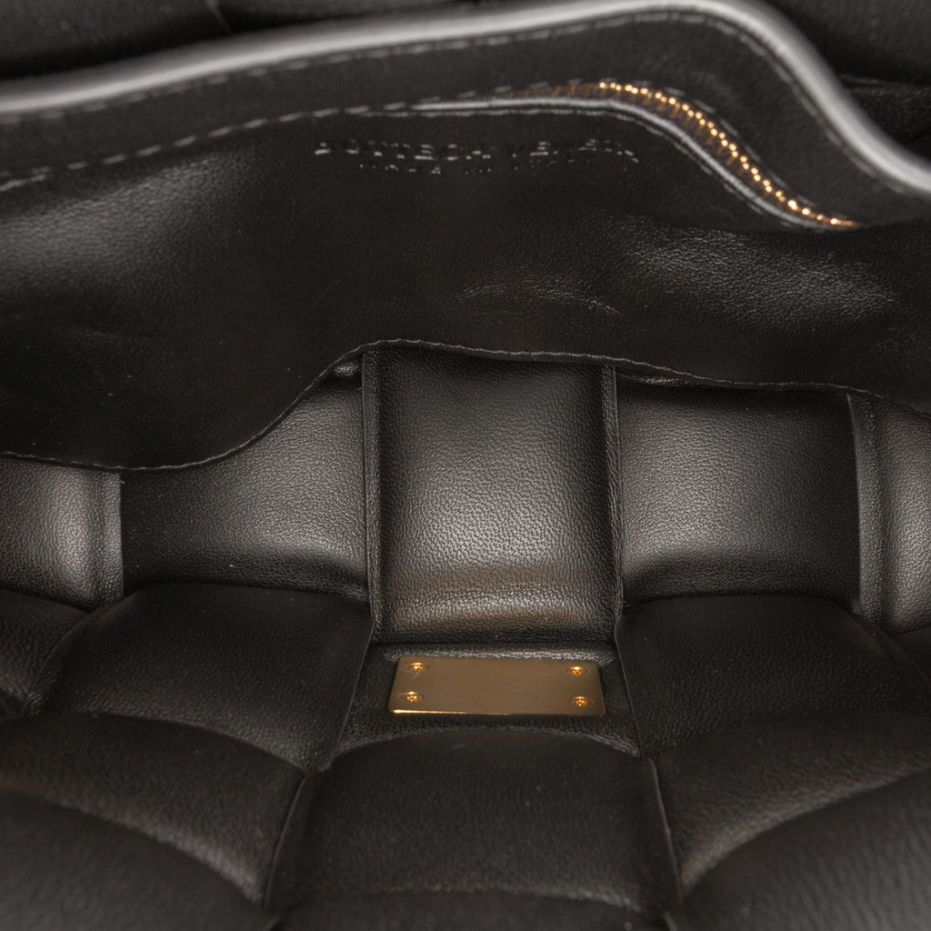 Second hand Bottega Veneta Padded Cassette Leather Crossbody Black - Tabita Bags
