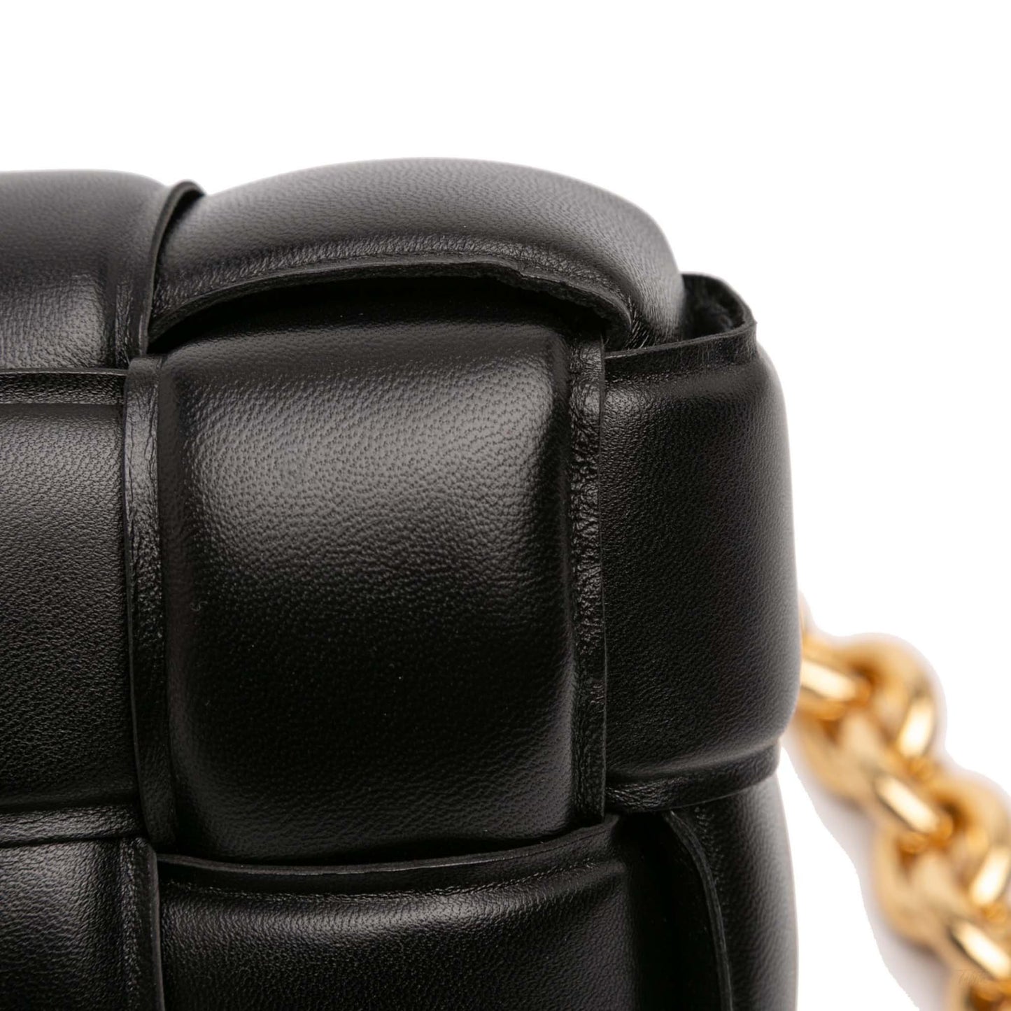 Second hand Bottega Veneta Padded Cassette Leather Crossbody Black - Tabita Bags