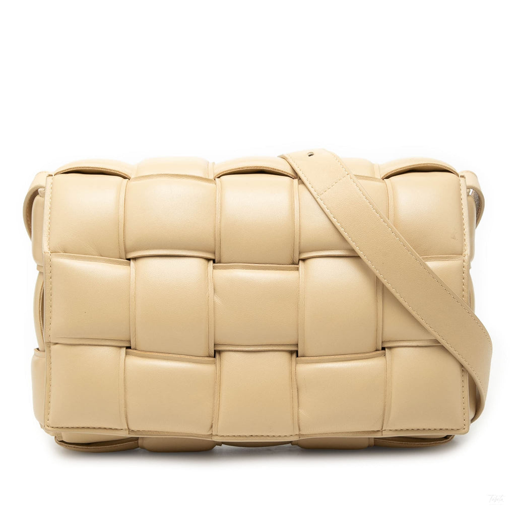 Second hand Bottega Veneta Padded Cassette Leather Crossbody Brown - Tabita Bags
