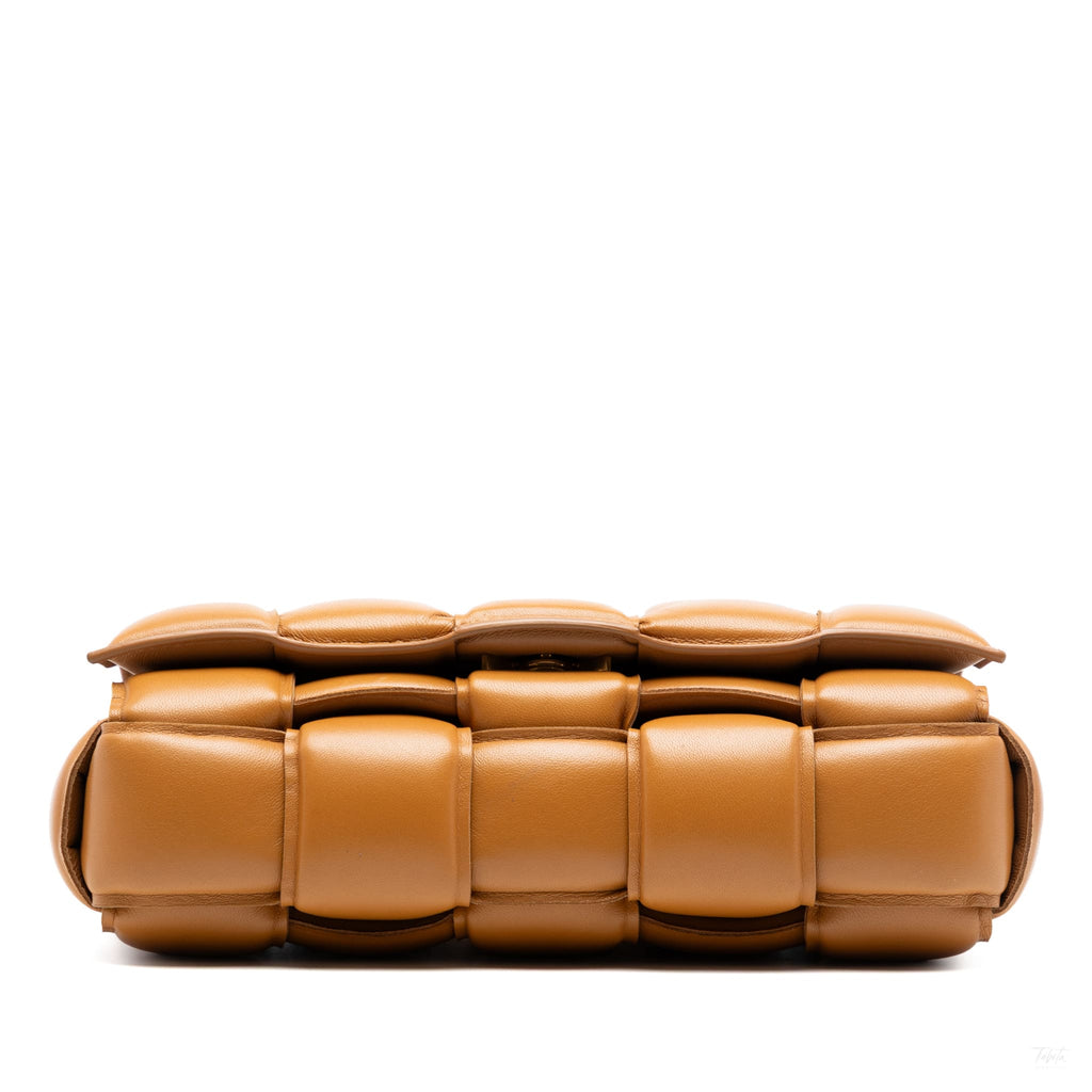Second hand Bottega Veneta Padded Cassette Leather Crossbody Brown - Tabita Bags