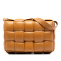Second hand Bottega Veneta Padded Cassette Leather Crossbody Brown - Tabita Bags