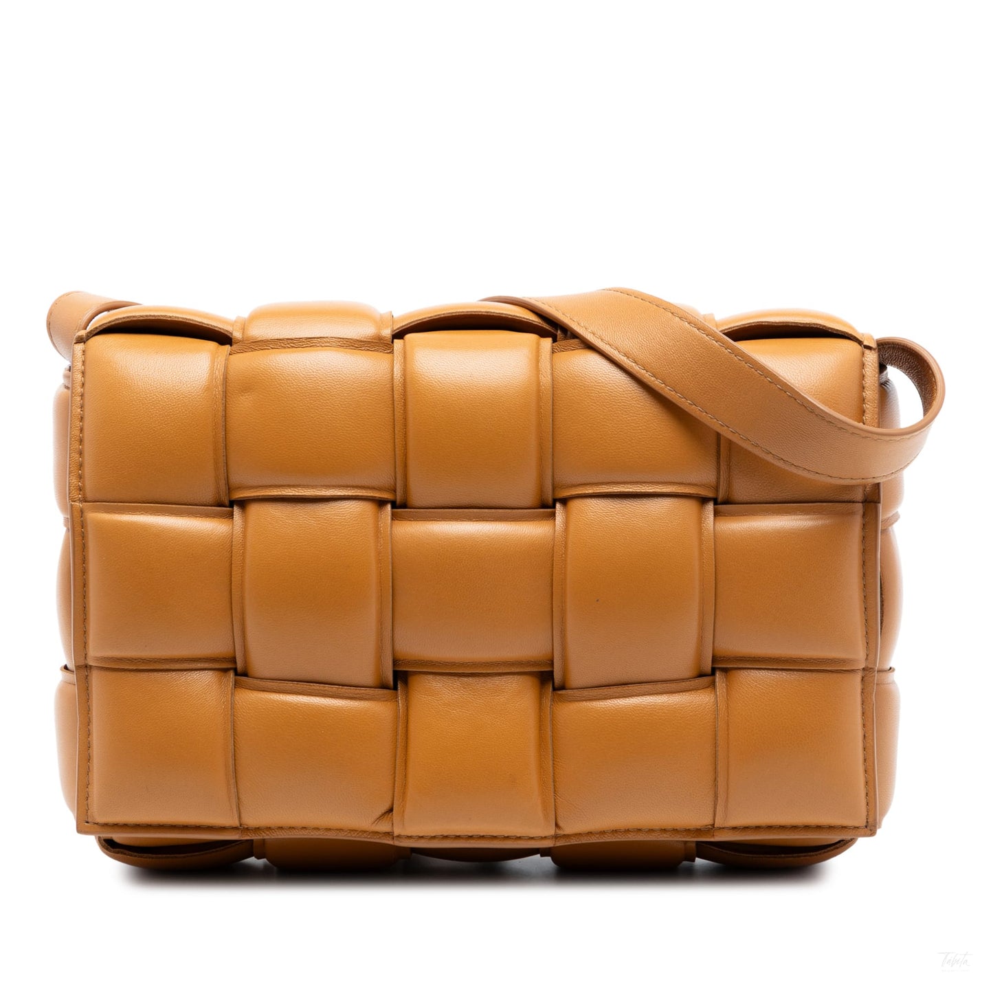 Second hand Bottega Veneta Padded Cassette Leather Crossbody Brown - Tabita Bags