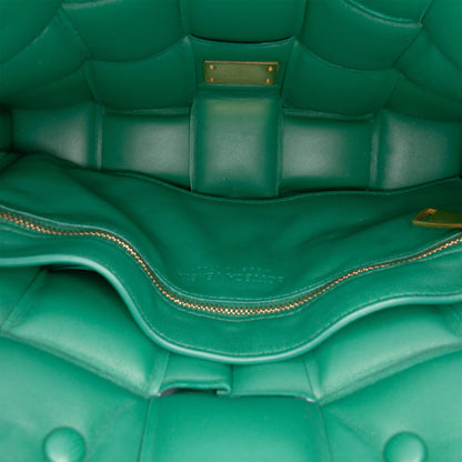 Second hand Bottega Veneta Padded Cassette Leather Crossbody Green - Tabita Bags