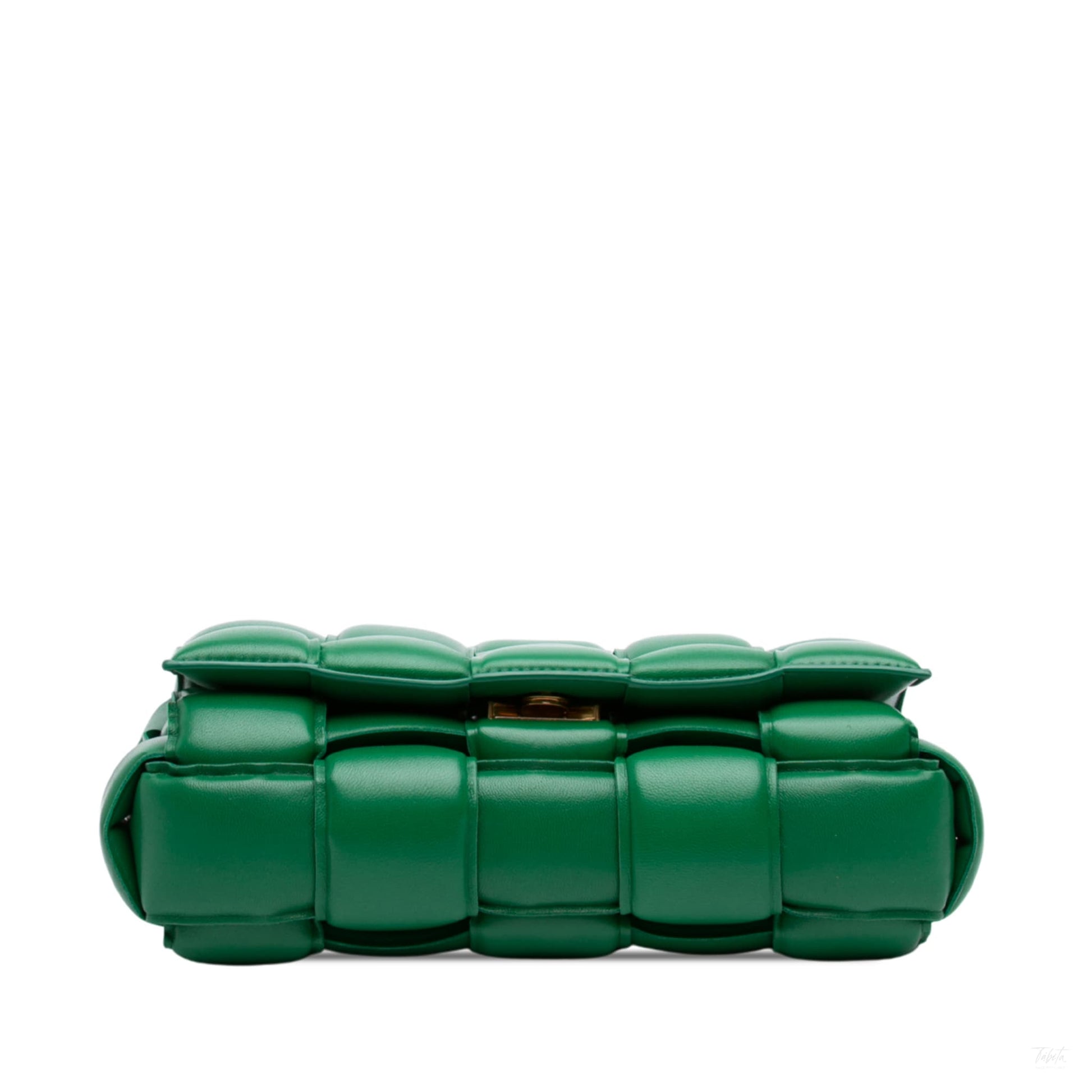 Second hand Bottega Veneta Padded Cassette Leather Crossbody Green - Tabita Bags