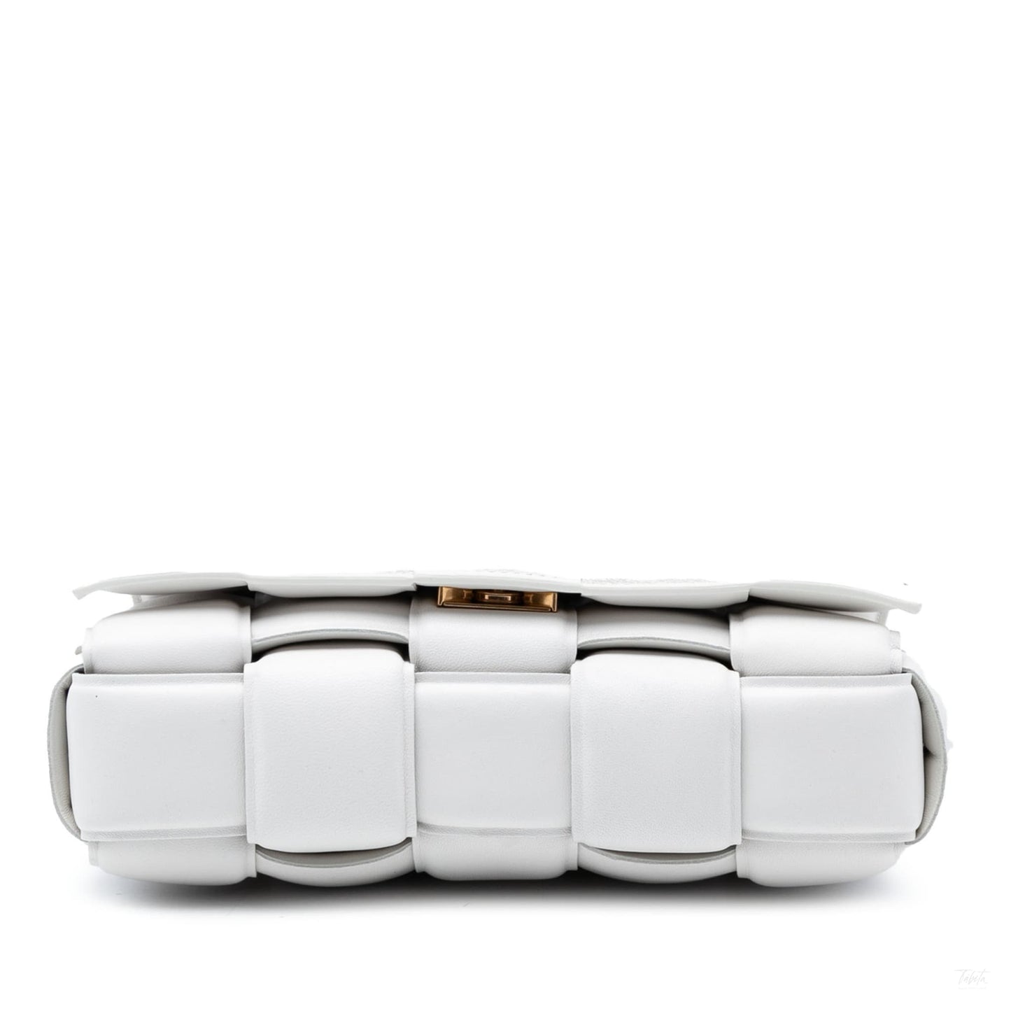 Second hand Bottega Veneta Padded Cassette Leather Crossbody White - Tabita Bags