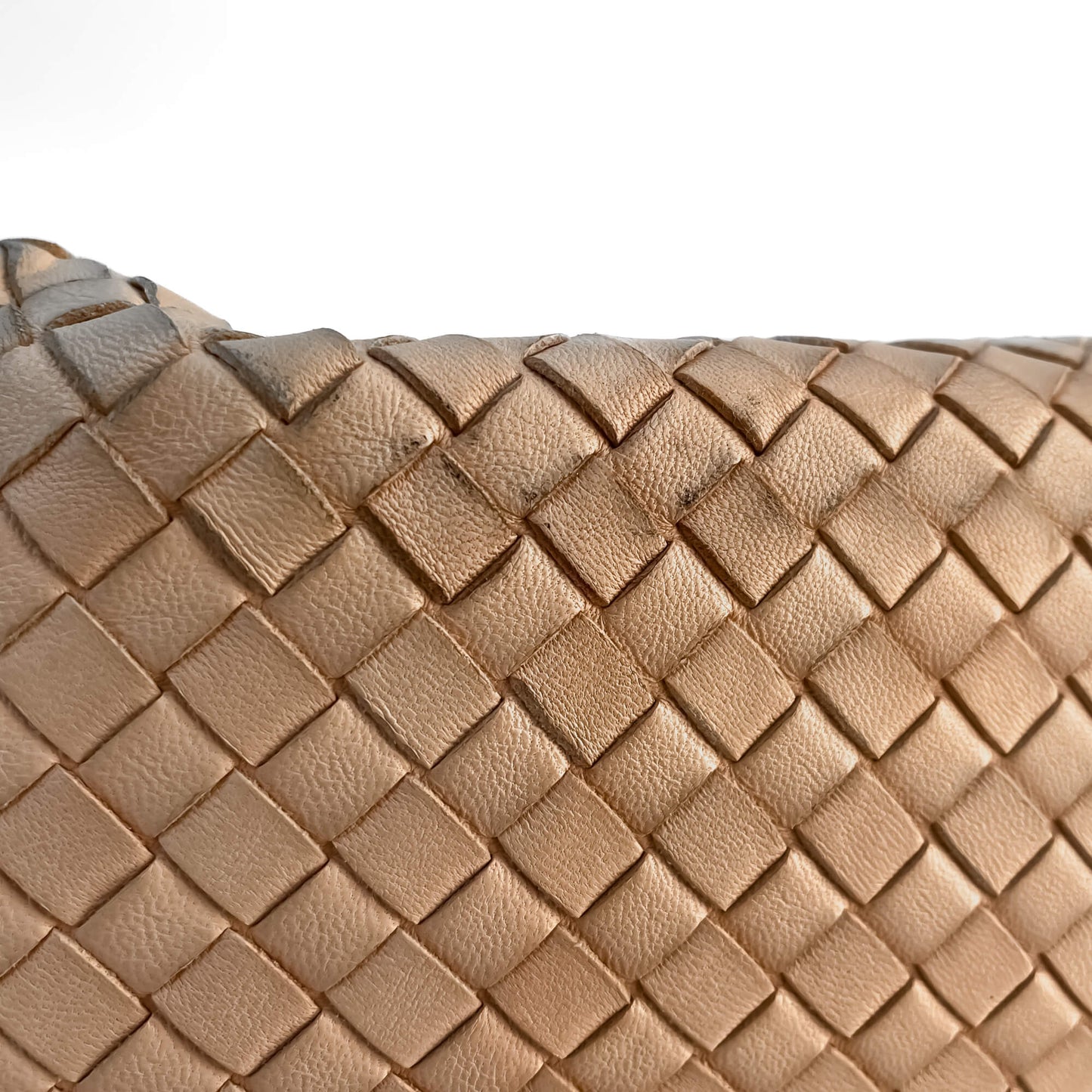 Second hand Bottega Veneta Parachute Leather Tote Handbag Sand - Tabita Bags