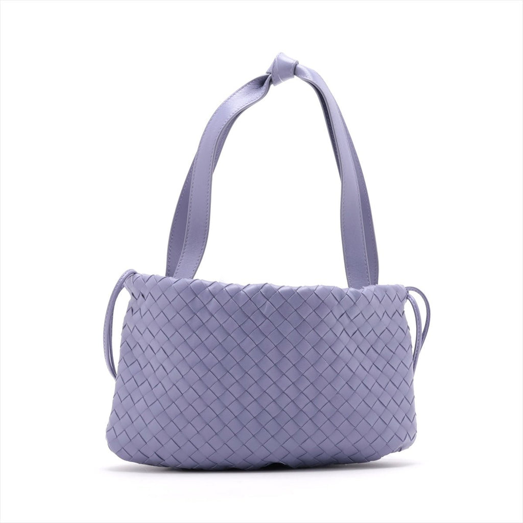 Second hand Bottega Veneta Pochette Small Leather 3 - Ways Pouch Bag Purple - Tabita Bags