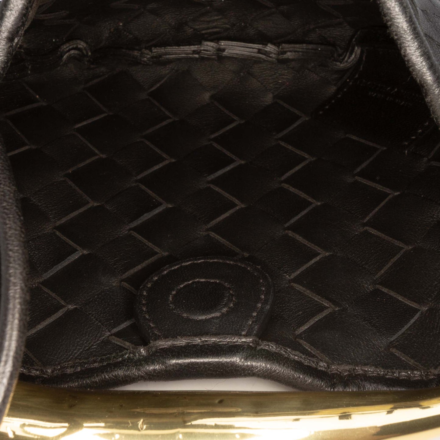 Second hand Bottega Veneta Sardine Lambskin Leather Crossbody Black - Tabita Bags