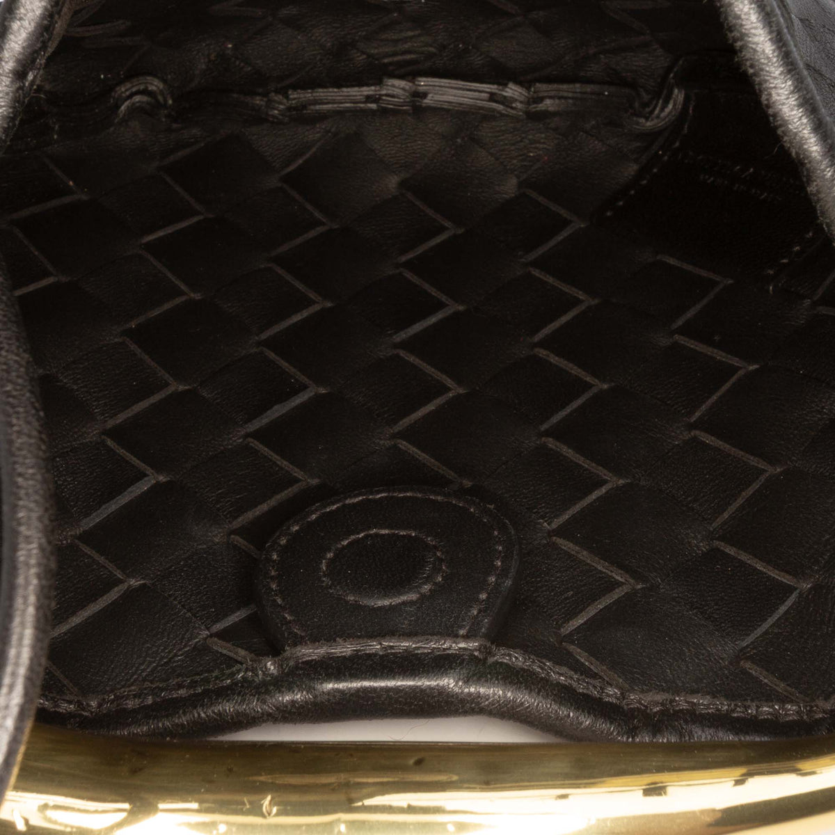 Second hand Bottega Veneta Sardine Lambskin Leather Crossbody Black - Tabita Bags