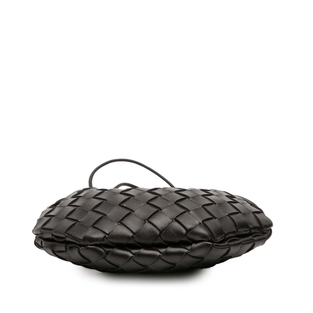 Second hand Bottega Veneta Sardine Lambskin Leather Crossbody Black - Tabita Bags