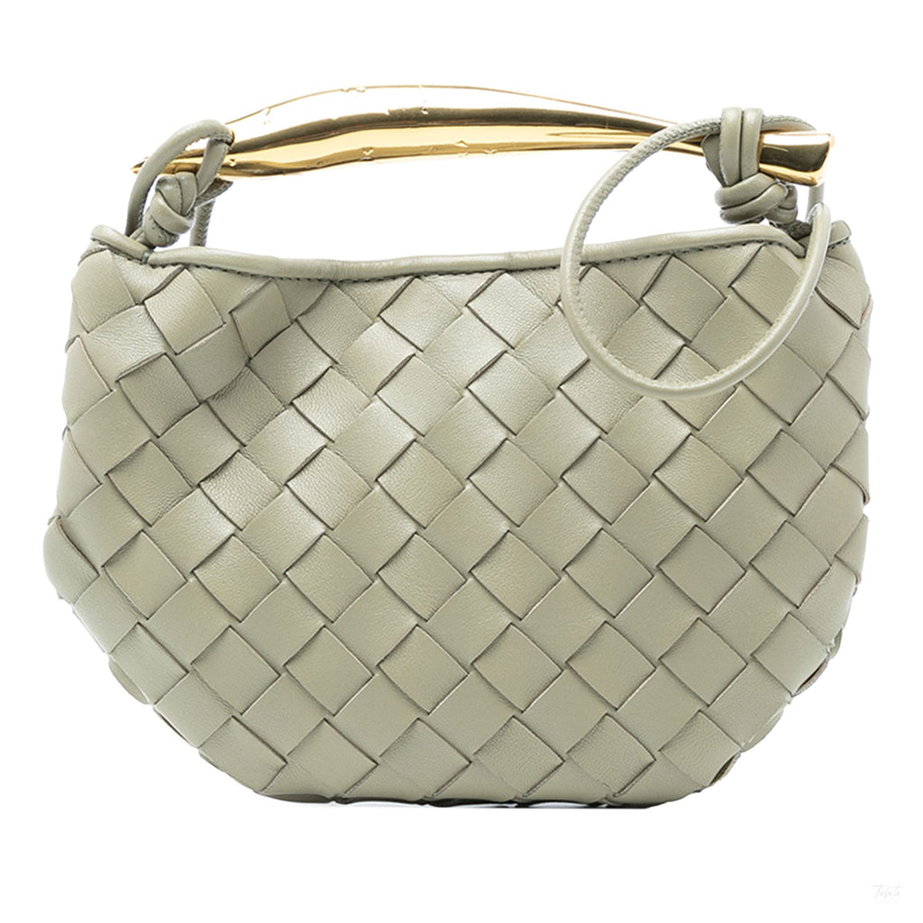 Second hand Bottega Veneta Sardine Lambskin Leather Crossbody Brown - Tabita Bags