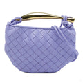 Second hand Bottega Veneta Sardine Lambskin Leather Crossbody Purple - Tabita Bags