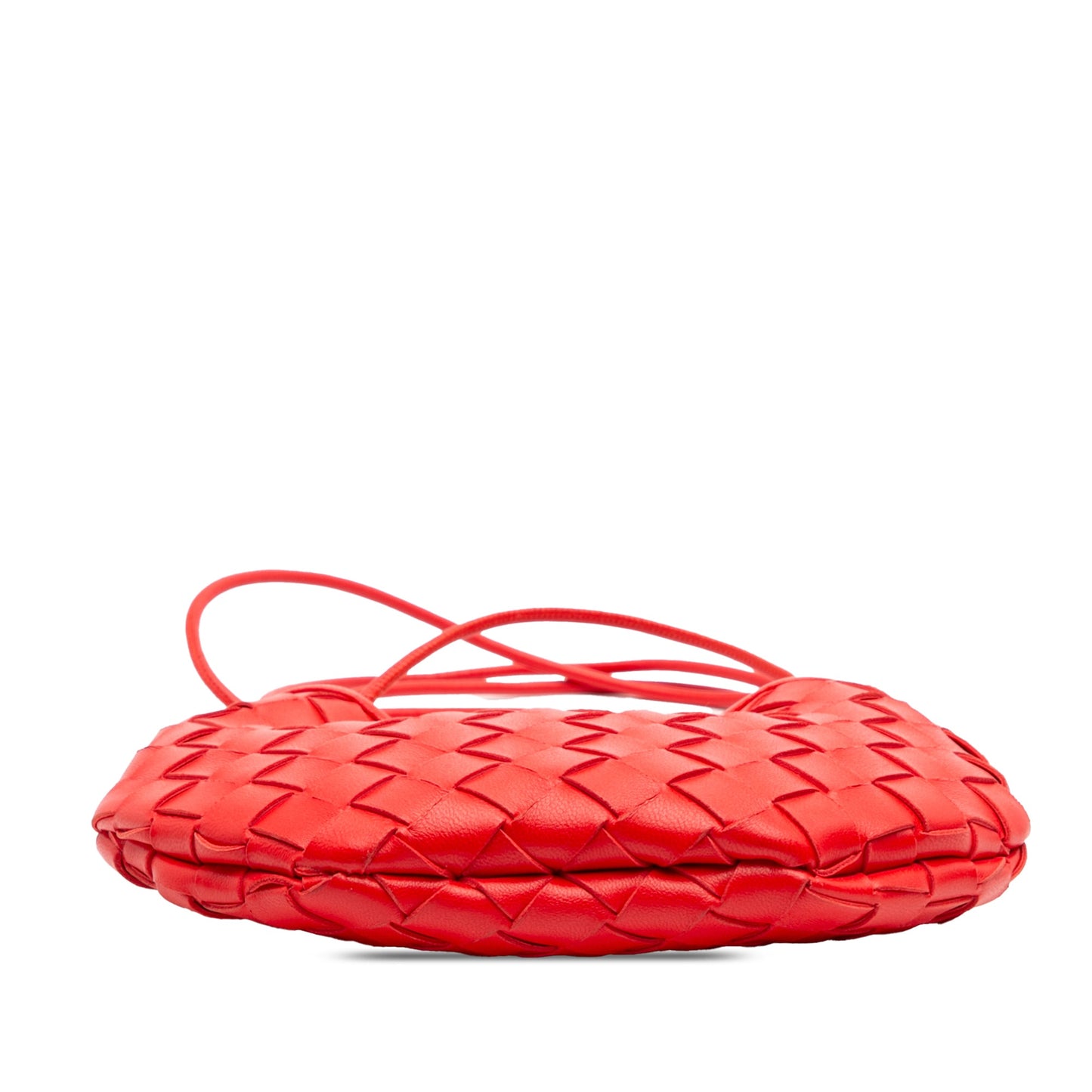 Second hand Bottega Veneta Sardine Lambskin Leather Crossbody Red - Tabita Bags